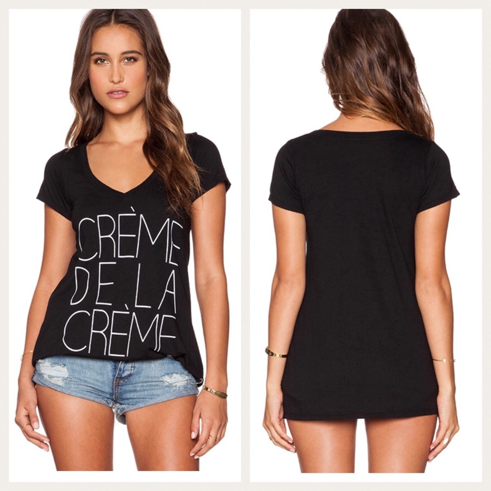 Local Celebrity Creme De La Creme Black Tee XS